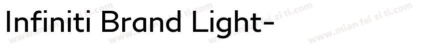 Infiniti Brand Light字体转换